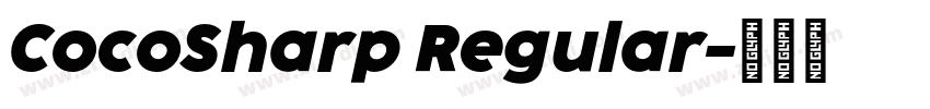 CocoSharp Regular字体转换